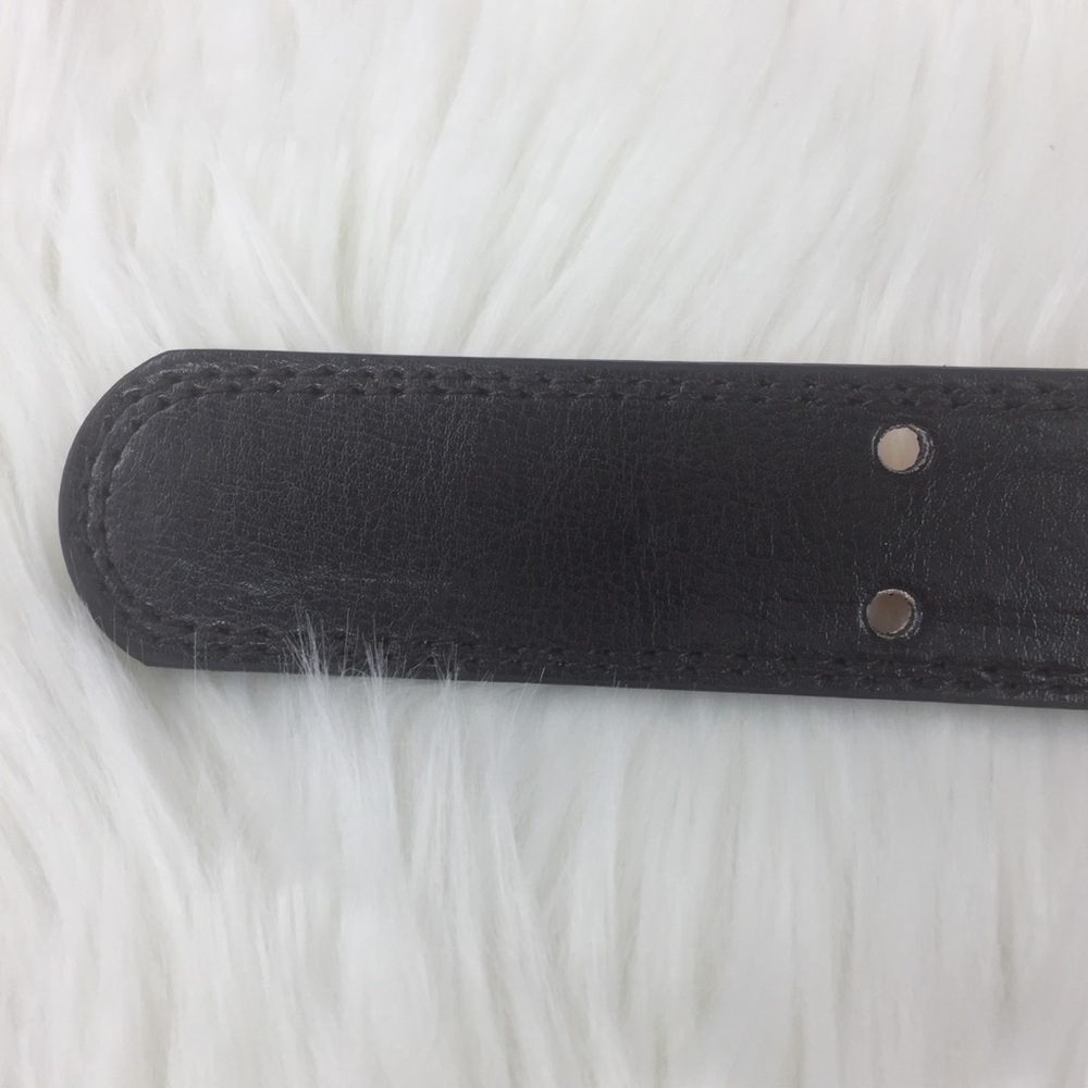 Men’s Leather Double Prong Belts - Brown - Picture 4 of 4